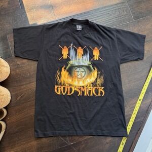 Godsmack 1999 Tour Shirt XL Giant Tag Vintage Band Tee Sun Logo Metal Concert